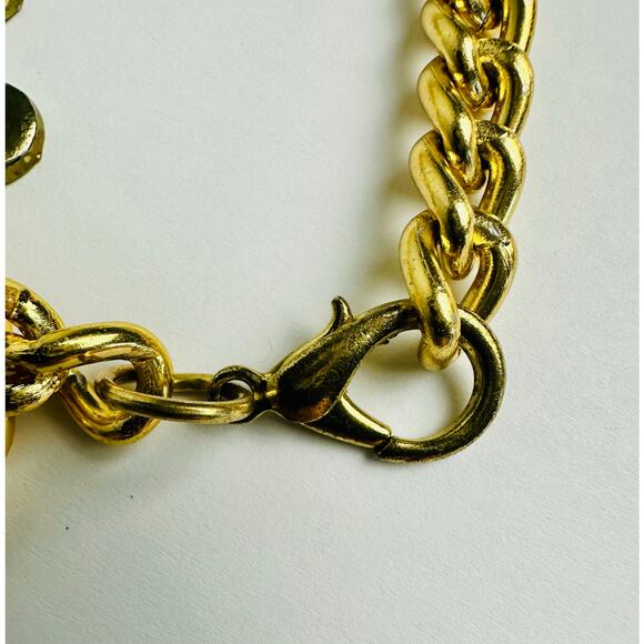 Vintage Mickey Mouse Disney Adjustable Chain Belt Glentex New York Gold Tone 42" - Picture 12 of 16